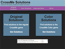 Tablet Screenshot of crossmesolutions.com